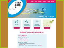 Tablet Screenshot of ipho2016.org